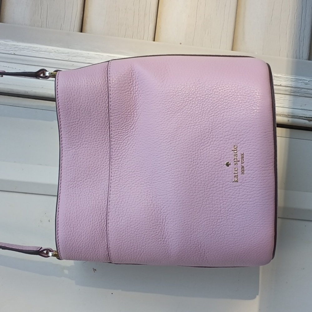 Kate Spade Pink Leather Bucket Bag